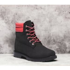 NIB - Timberland Women's Linden Woods Lace-Up Boot Black Pink Size: 7.5 M